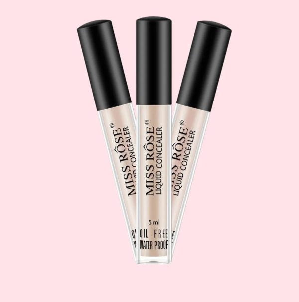 Miss Rose Full Coverage Concealer – Long-Lasting, Waterproof, Crease-Proof | Daily Use | All Skin Types