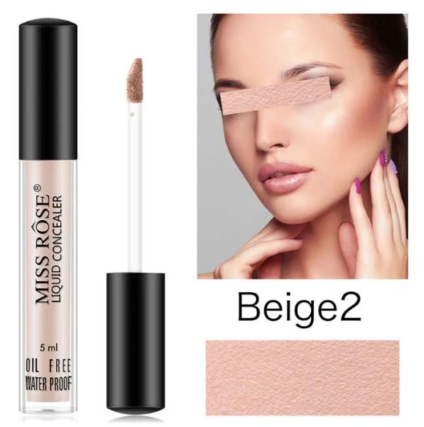 Miss Rose Full Coverage Concealer – Long-Lasting, Waterproof, Crease-Proof | Daily Use | All Skin Types