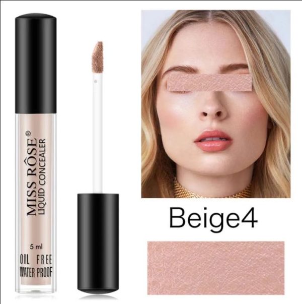 Miss Rose Full Coverage Concealer – Long-Lasting, Waterproof, Crease-Proof | Daily Use | All Skin Types