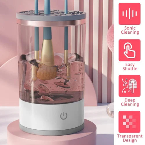 Portable Electric Makeup Brush Cleaner Machine | USB Rechargeable Brush Washer